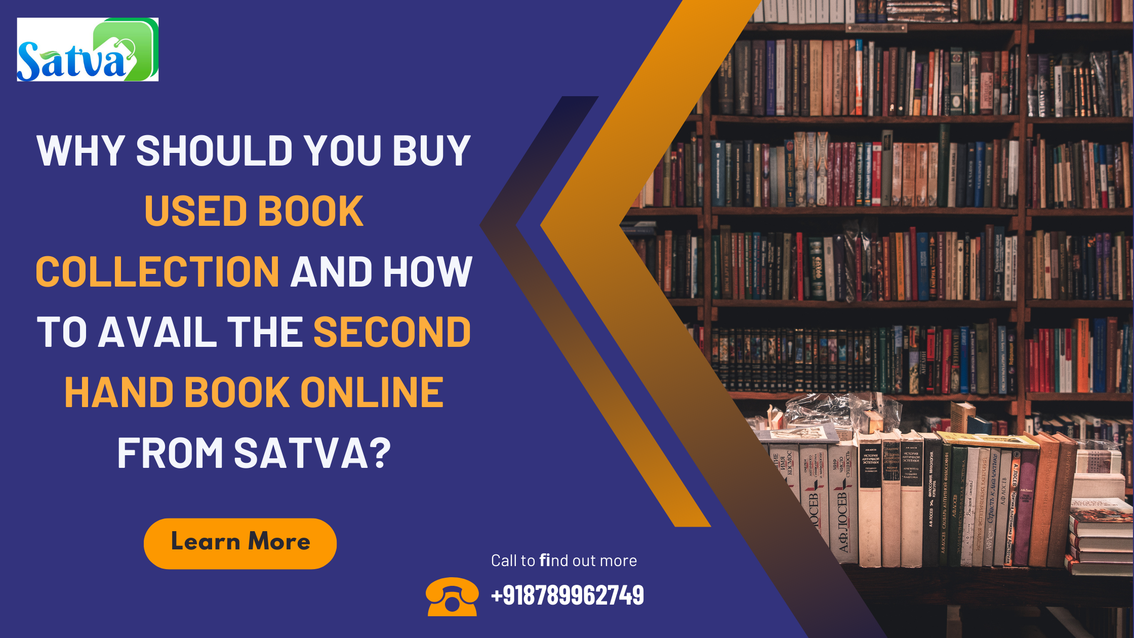 Why Should You Buy Used Book Collection and How to avail the Second Hand Book online from Satva?