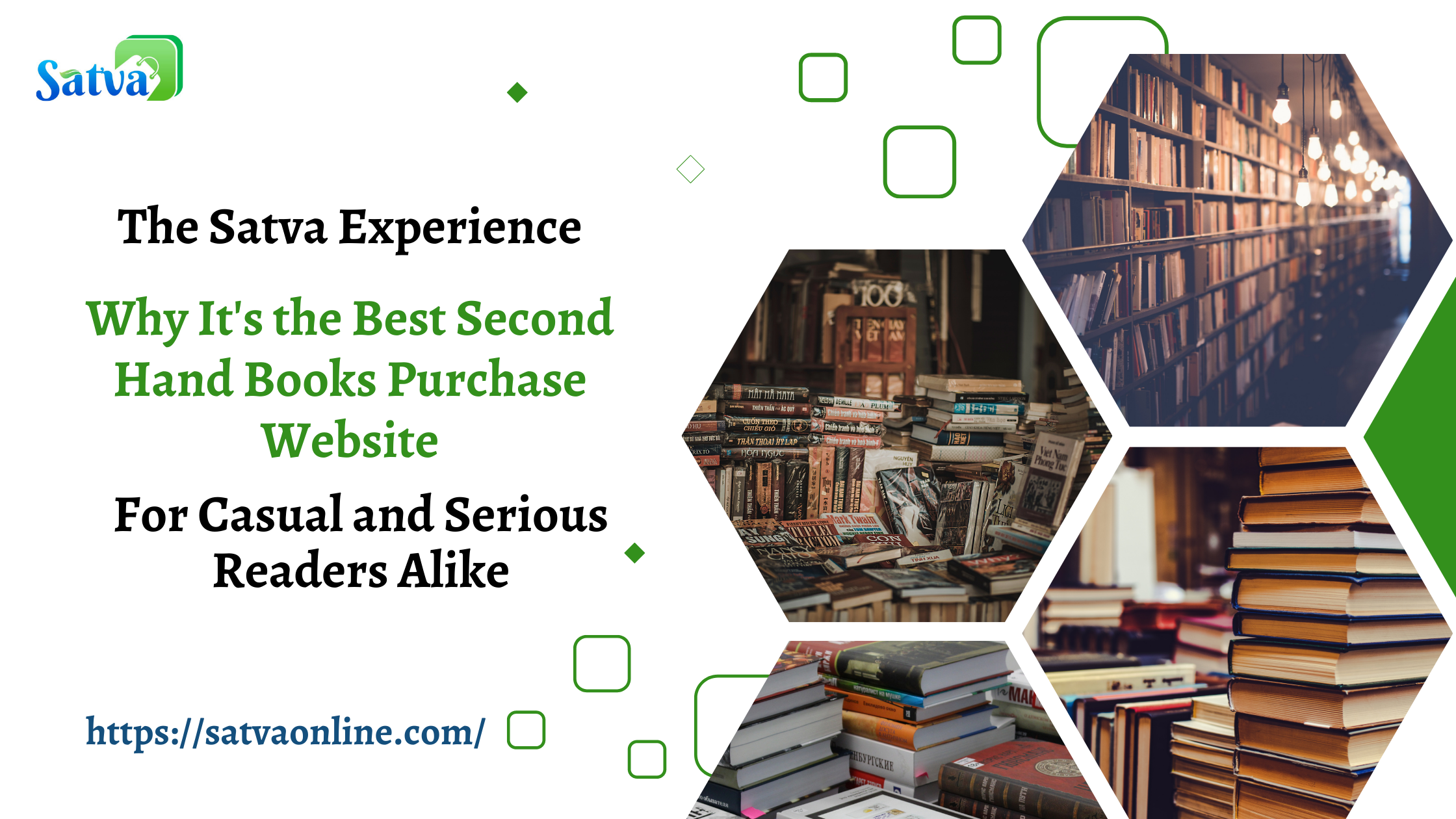 Find the best second hand books purchase website for casual and serious readers. Explore The Satva Experience with its vast collection, user-friendly interface, competitive pricing, and community engagement. Start reading Affordable today!